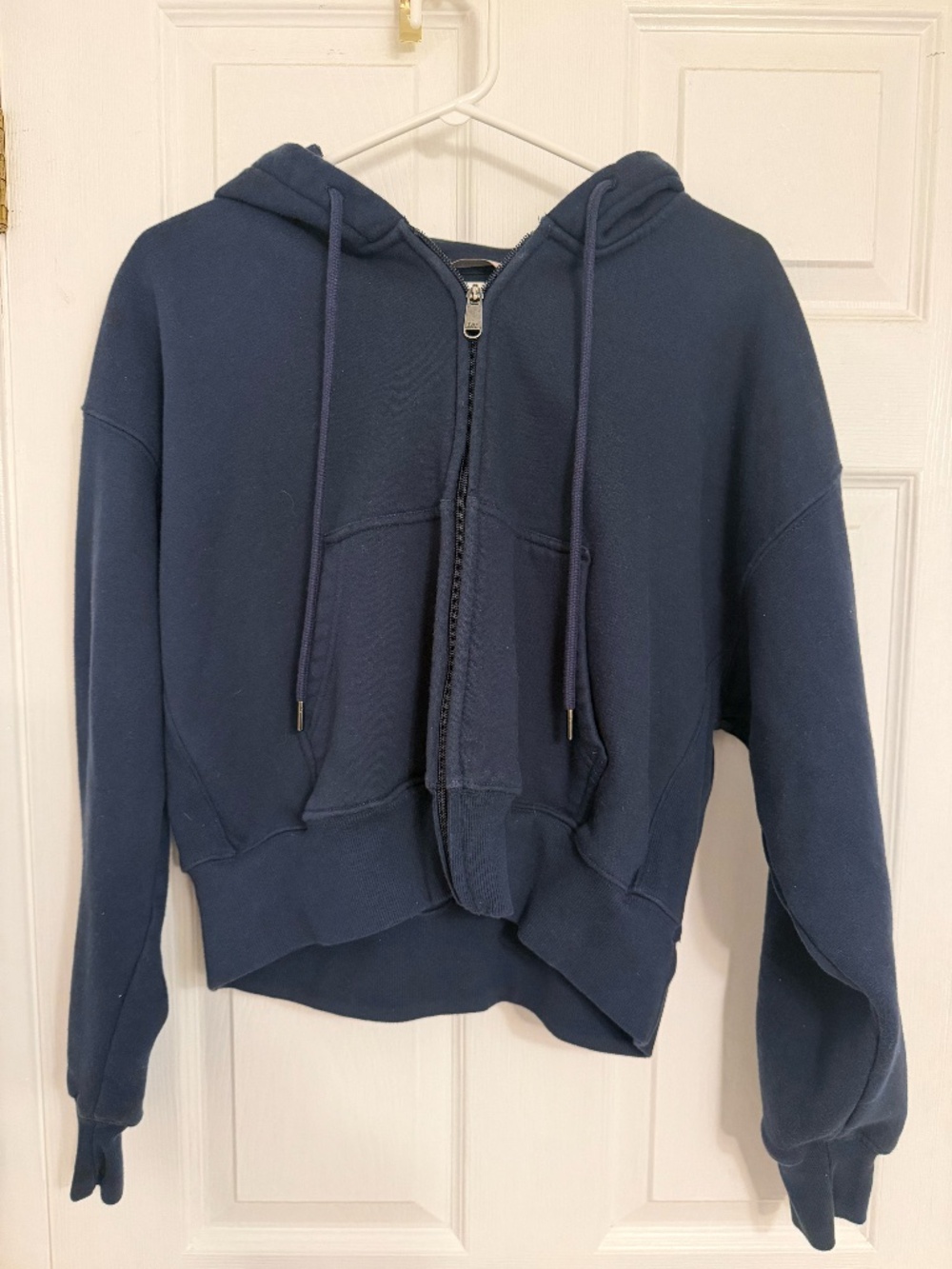 Tuff Athletics cropped zip-up sweater